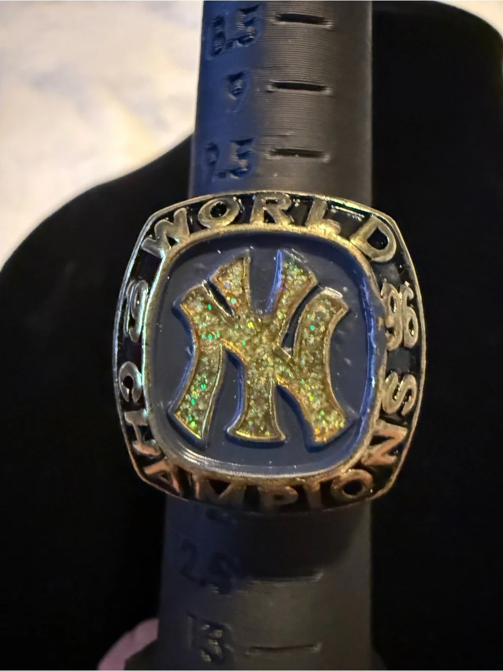 New York Champions Gold Tone and Blue Team Ring Walgreens